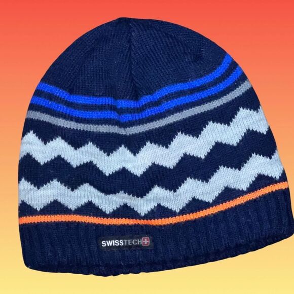 Swiss Tech Thinsulate Winter Fleece Lined Beanie Hat One Size - Picture 4 of 4